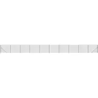 vidaXL Clôture grillagée avec bride au sol Anthracite 1,6x25 m