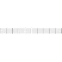 vidaXL Clôture en treillis métallique avec bride 2,2x25 m couleur anthracite