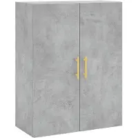 vidaXL Armoire murale gris béton 69,5x34x90 cm