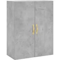 vidaXL Armoire murale gris béton 69,5x34x90 cm
