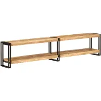 vidaXL Armoire TV 200x30x40 cm en bois massif de manguier