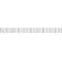 vidaXL Clôture grillagée avec douilles de sol vert 1,6x25 m