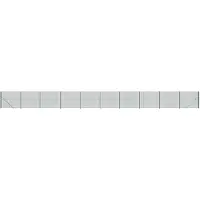 vidaXL Clôture grillagée avec bride de sol vert 1,8x25 m