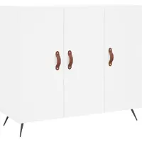 vidaXL Sideboard Blanc 90x34x80 cm Bois composite