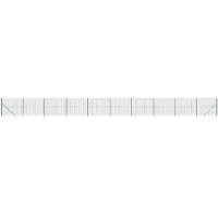 vidaXL Clôture grillagée avec douilles de sol vert 1,4x25 m