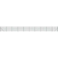 vidaXL Clôture grillagée avec bride de sol vert 1,8x25 m