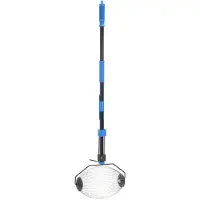 vidaXL Collecteur roulant bleu 127 cm acier