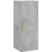 vidaXL Armoire murale gris béton 34,5x34x90 cm