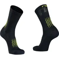Northwave Fast Winter High Sock Black/Yellow Fluo L