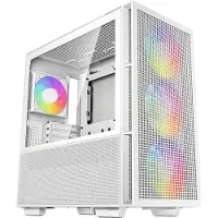 DeepCool Boîtier PC sans alimentation - CH560 (Blanc) - Moyen tour - Format E-ATX - Ventilateurs A-RGB