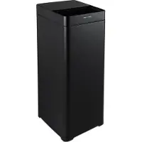 Moa Sensor Waste Bin - 50 litres - acier inoxydable & ABS durable - Antidérapant - Couvercle silencieux - Mode de fermeture différée - Noir - SB50VB