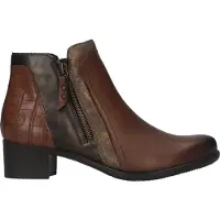Remonte Boots 'Enkellaarsjes Hak' cognac