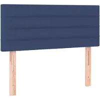 vidaXL Tête de lit bleu 80x5x78/88 cm Tissu