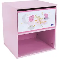 Pipsa Possu Fun House Peppa Pig Dream Chevet Avec Tiroir H.36 X L.33 X P.30 Cm