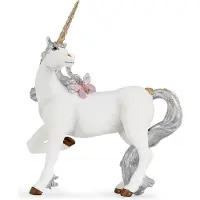 Papo Figurine Licorne argentée - - LE MONDE ENCHANTE - Pour Enfant - Intérieur