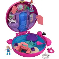 Polly Pocket Flamingo float koffer - Speelfigurenset
