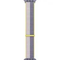 Apple Watch 38/40/41 mm Nylon Sport Loop Bracelet de Montre Gris Lavande/Lilas Clair