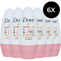 Dove Lot de 6 déodorants à bille « Invisible Care » - 50 ml