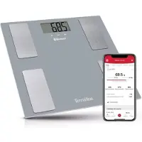 Terraillon Pèse personne impédancemètre connecté Smart Connect Gris
