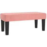 vidaXL Banc Rose 70x30x30 cm Velours