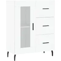 vidaXL Sideboard Blanc 69,5x34x90 cm Bois composite