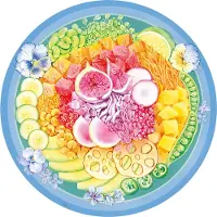 Ravensburger RAV puzzle 500 Poke Bowl 17351 palette de couleurs