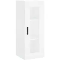 vidaXL Armoire murale blanc 34,5x34x90 cm