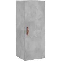 vidaXL Armoire murale gris béton 34,5x34x90 cm