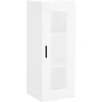 vidaXL Armoire murale blanc 34,5x34x90 cm