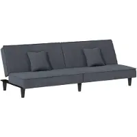 vidaXL Canapé-lit gris foncé Velours