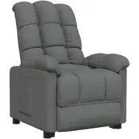 vidaXL Fauteuil relax gris foncé Tissu