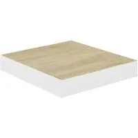 vidaXL Étagère murale flottante Chêne et blanc 23x23,5x3,8 cm MDF