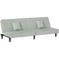 vidaXL Canapé-lit gris clair Velours