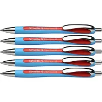 Schneider Schreibgeräte Stylos-billes Slider Rave, rouge, 5 p.