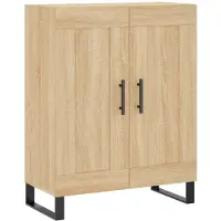vidaXL Sideboard chêne Sonoma 69,5x34x90 cm Matériau dérivé du bois