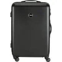 Princess Traveller Prinzessinreisende PT01 -Skala - Reisekoffer mit integrierten Skalen - Pitch Black - M - 66 cm, Noir, (65 l)