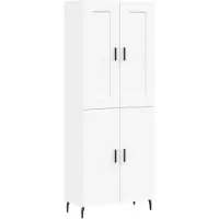 vidaXL Highboard blanc 69,5x34x180 cm Bois composite