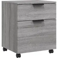 vidaXL Classeur mobile avec roues Sonoma gris 45x38x54 cm Bois