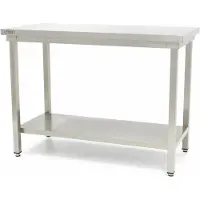 Maxima - Table Gastro en acier inoxydable - 140 x 70 cm - Hauteur réglable