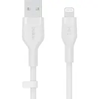 Belkin Cbl Scicone USB-A LTG 2M blc Blanc