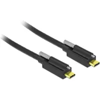 DeLOCK 83719 - Câble USB-C vers USB-C - 1 mètre - USB 3.2 Gen 2 (3.1 Gen 2) - Mâle/Mâle - Noir