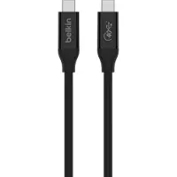 Belkin CONNECT - Câble USB - USB-C (M) à USB-C (M) - USB 3.2 / USB4 / Thunderbolt 3 - 80 cm - alimentation USB (100 W)