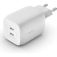 Belkin BOOST CHARGE PRO GaN - Adaptateur secteur - PPS and GaN technology - 65 Watt - Fast Charge, PD 3.0 - 2 ports de sortie (2 x USB-C)