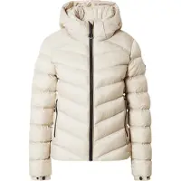 Superdry pour femme. W5011593A Veste matelassée à capuche Fuji beige (M), Casuel, Polyester