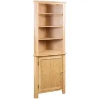 vidaXL Armoire d'angle 59x36x180 cm Bois de chêne massif
