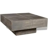 vidaXL Table basse marron foncé Carré Bois massif Mango