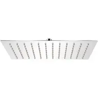 vidaXL Tête de douche plongeante rectangulaire acier inoxydable142164