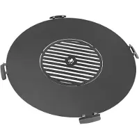 TRIZERATOP Plaque de cuisson avec grille pour braséro en acier-82cm--