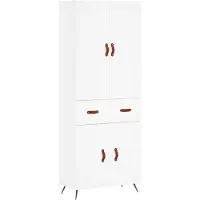 vidaXL Highboard blanc 69,5x34x180 cm Bois composite