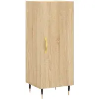 vidaXL Sideboard Chêne Sonoma 34,5x34x90 cm Matériau dérivé du bois